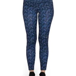Amante Blue Printed Tights-17