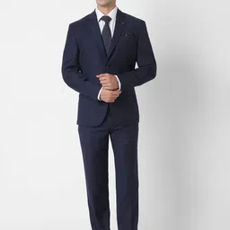 Van Heusen Striped Slim Fit Formal Two Piece Suit-picture-40