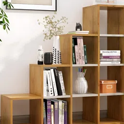 HEXA RED Beige Moisture & Termite Resistant Free Standing Book Shelf-33