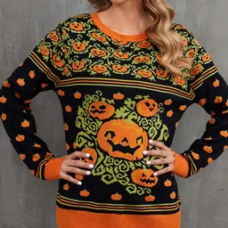 StyleCast Women Graphic Printed Long Sleeves Round Neck Pullover-picture-6