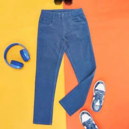 Pantaloons Junior Blue Regular Fit Trousers-image-60
