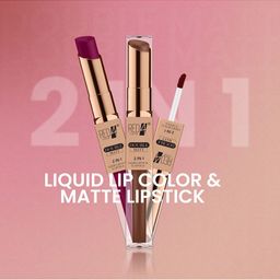RED 4 Double Matt 2 In 1 Liquid Lipstick - 8 g - Shade Number - 109 image 5