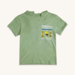 Pantaloons Junior Olive Cotton Printed T-Shirt-image-54