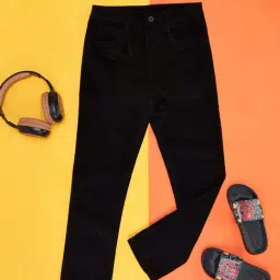 Pantaloons Junior Black Regular Fit Trousers-picture-24