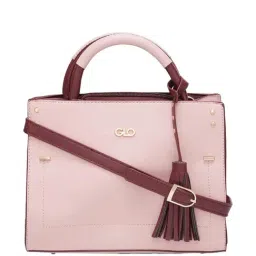 Globus Dusty Pink Solid Medium Handbag-31