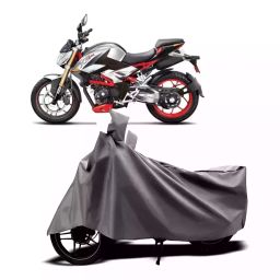 Auto Pearl Two Wheeler Cover with Bag for Hero XF3R BS6, Silver-image-110