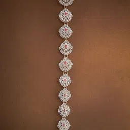 Kushal's Fashion Jewellery Ruby Rhodium Gold-Plated Party Zircon Choti-image-38