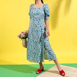 PINACOLADA Women Fit and Flare Midi Dress-image-78