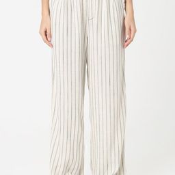 R&B Women Striped Loose Fit High-Rise Parallel Trouser-image-59