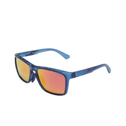 SUNGLASSIC Unisex Rectangle Sunglasses With UV Protected Lens HAWK-BLUE-ORANGE.-35