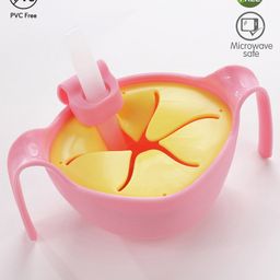Bowl And Straw Set - Pink-22