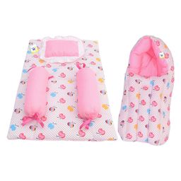 Toddylon Baby Bedding for New Born Sleeping Bag & 4 Pcs Gaddi Set - Pink-13