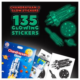 Ratna Chandrayan Glow in the Dark Stickers - 135 Pieces-image-73