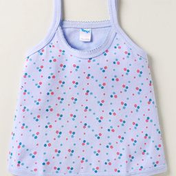 Tango Interlock Knit Sleeveless Slip with Floral Print - Light Blue-image-54