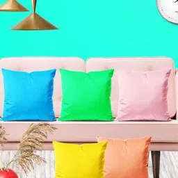 ArtzFolio Multicoloured Set of 5 Square Cushion Covers-picture-8