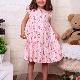 Beebay Floral Print Twill Tiered Dress-image-19