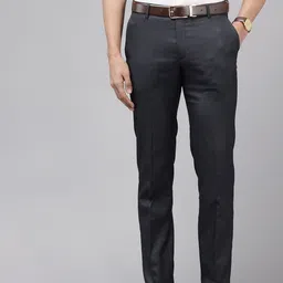 Arrow Men Checked Tailored Fit Trousers-image-84