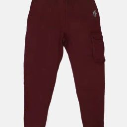 Kiddopanti Kids Maroon Solid Trackpants-image-94
