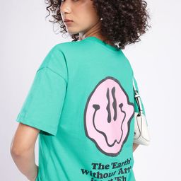glitchez Creative Vibes Printed Oversized T-shirt-image-57
