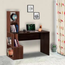 Delite Kom Groot Flowery Wenge Brown Engineered Wood Free Standing Study Table-12