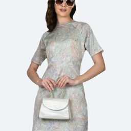 Zink London Multicolor Printed Shift Dress-picture-37
