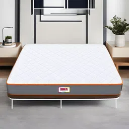 USHA SHRIRAM Grey & White Quilted Cotton Orthopedic Double Size Mattress-picture-40