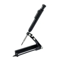 A.D INTERNATIONAL Multi-Function Scribing Tool Aluminium Alloy with Deep Hole Pencil for Tiling, Paving, Stud Walls, Gables, Paneling, Furniture Fitting, 100-CS-153-43