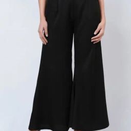First Resort By Ramola Bachchan Black Bell Bottom Pants-image-56
