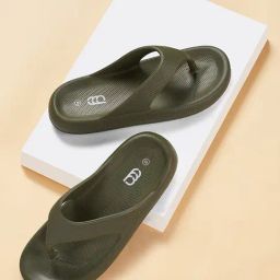 Ajile by Pantaloons Men's Olive Flip Flops-picture-47