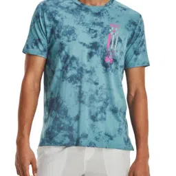 Under Armour Blue Regular Fit Printed Sports T-Shirt-picture-44
