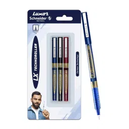 Schneider Technoroller 812 1 Blue, 1 Black & 1 Red Roller Ball Pen (Pack of 3)-image-91