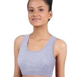 DChica Non-Padded Full Coverage Cotton Sports Bra-50