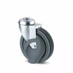 Tente Braked Swivel Castor Wheel, 80 Kg Capacity, 125 mm Wheel, 2875 QMP 125/32 P30-13-image-85