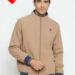 Cantabil Brown & Navy Regular Fit Reversible Jacket-picture-17