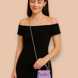 Haute Handles Women Solid Miniature Handheld Bag-picture-11