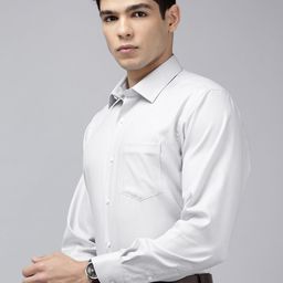Van Heusen Pure Cotton Textured Custom Fit Formal Shirt-picture-2