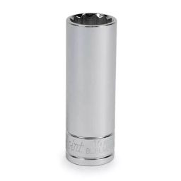 Blue-Point Drive Size 9.50 mm (3/8 Inch) 12 Point Long Socket, Size 19 mm, BLPLM3819-10