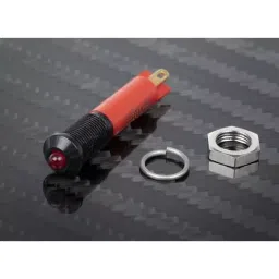 RS PRO Red Panel Mount Indicator 24V DC, Mounting Hole Size 6 mm, Termination Type Solder Tab, Model No 210327 image 4