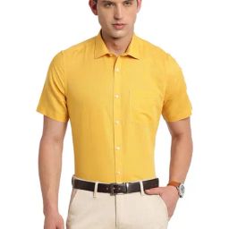 Turtle Mustard Regular Fit Shirt-image-78