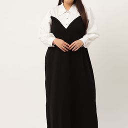 theRebelinme Plus Size Colourblocked Maxi Dress-picture-18