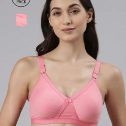 Dollar Missy Pink Cotton Seamless Bra - Pack Of 2-picture-46