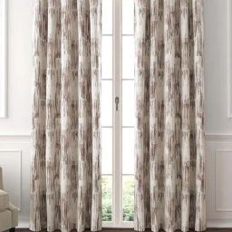 GM Manarola Beige & Brown Polyester 7 Ft. Door Curtain - Set of 2-17