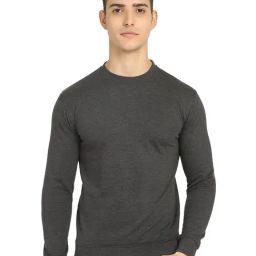 Dyca Anthra Melange Regular Fit Round Neck Sweatshirt-picture-46