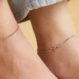Zavya 92.5 Sterling Silver Anklet for Women (Pair of Anklets) in Gold-Plating-17