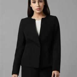 Allen Solly Black Regular Fit Blazer-image-47