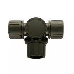 Flexicon T Piece Conduit Fitting 21mm Nominal Size 17mm Nylon Black, FPA21TB-image-8