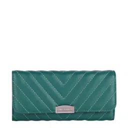 Lino Perros Green Quilted Wallet for Women-picture-19