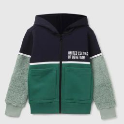 United Colors of Benetton Kids Boy's Regular Fit Hooded Neck Printed SweatShirt-image-32