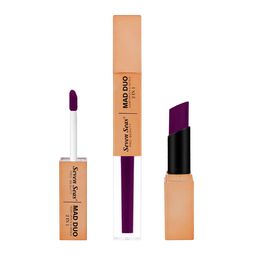 Seven Seas Mad Duo 2 in 1 Matte & Liquid Lipstick - 7 g - Plum - 327-60