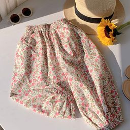 YK Girls Floral Printed Smart Culottes Trousers-picture-46